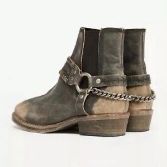 Free People Stony Desert Boot - Washed Black - Picture 3 of 6